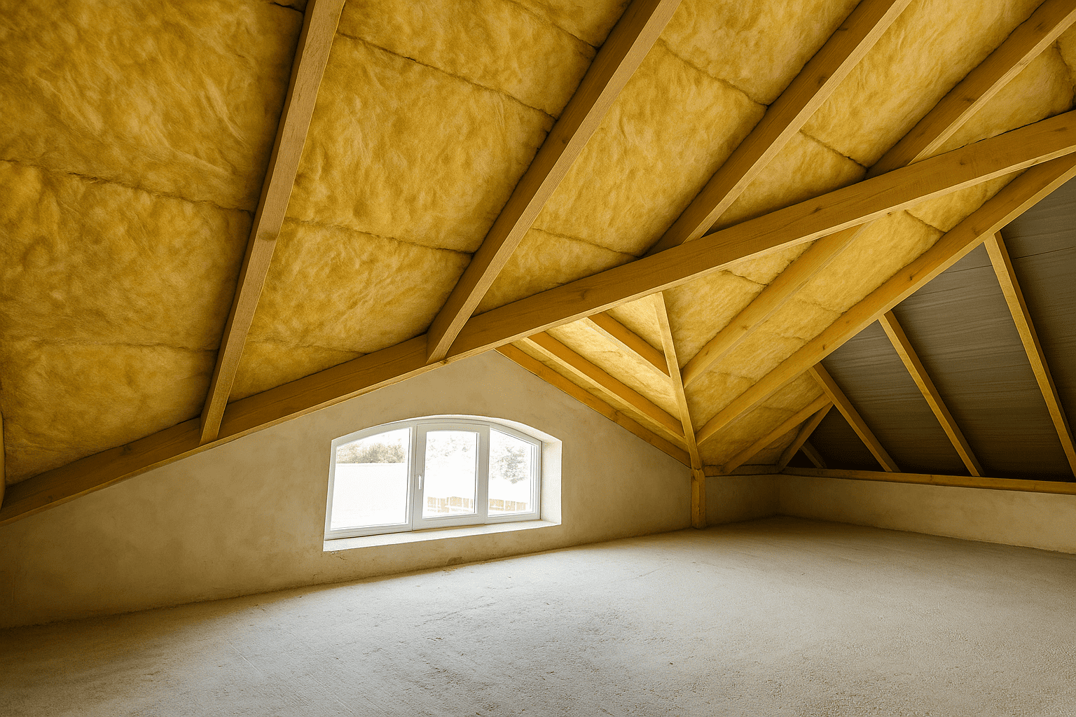 Une photo de comble isolé